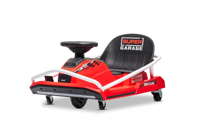 Beneo Motors Drift Kart 24V, rosso, 300W Motore Brushless, Batteria al Litio,