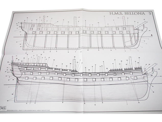 COREL HMS Bellona 1760 1:100 kit