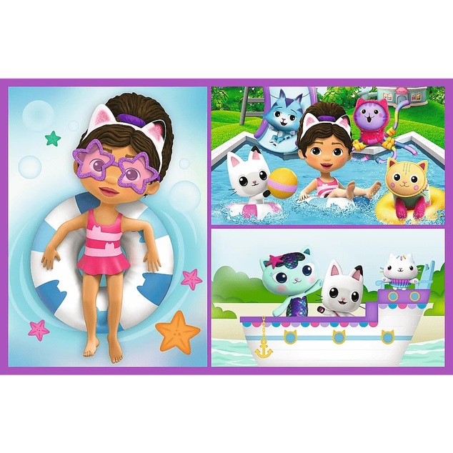Trefl Puzzle Gabby's Dollhouse 2 x 70 Juega con Gabby