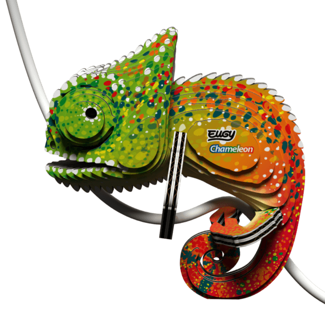 EUGY Chameleon 3D kartonová skládačka