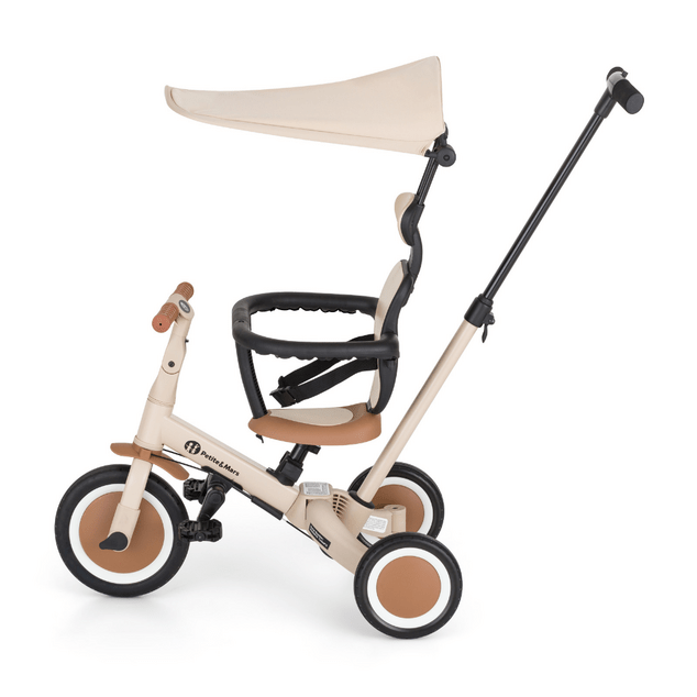PETITE&amp;MARS Triciclo multifuncional 5 en 1 Turbo Plus Desert Sand