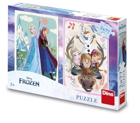 Puzzle Frozen: Anna a Elsa 2x77 dielikov