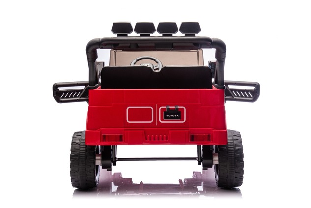 Elektrické autíčko Toyota FJ Cruiser XXL s pohonom 4x4, licencované (Dvojmiestne), červené