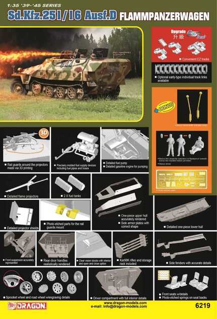 Modellbausatz Militär 6219 - Sd.Kfz.251/16 Ausf.D (1:35)