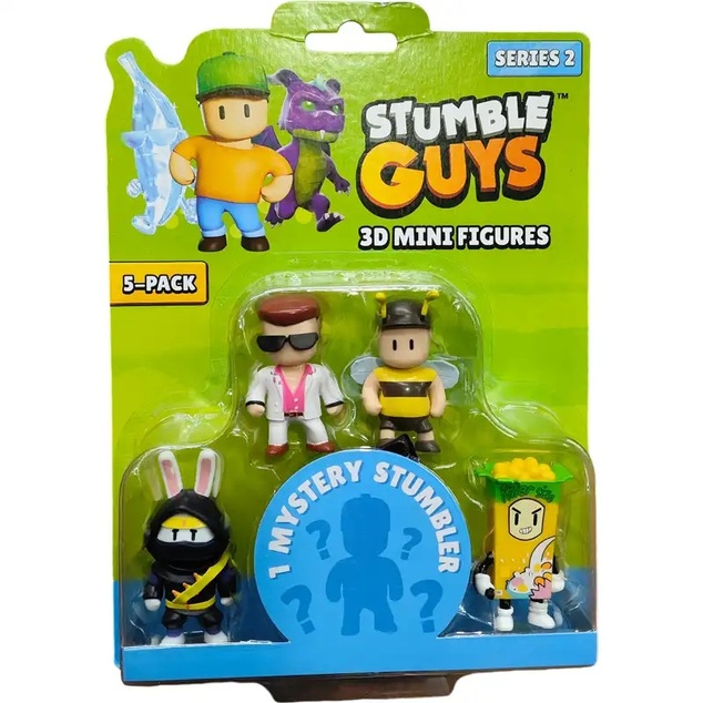 Stumble Guys 3D mini figúrka 5ks Series 2