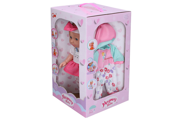Bambola che piange con accessori ed effetti 4 in 1 30 cm