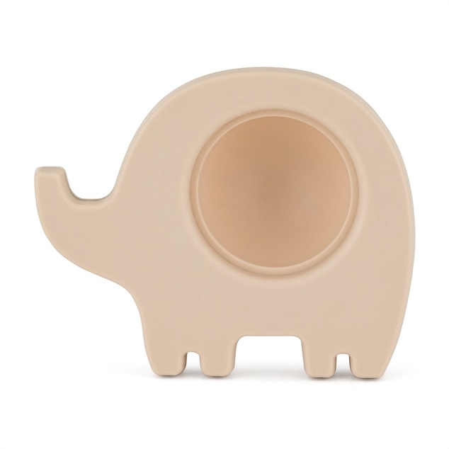 PETITE&amp;MARS Hračka silikónová Elephant Edwin Misty Green 6m+