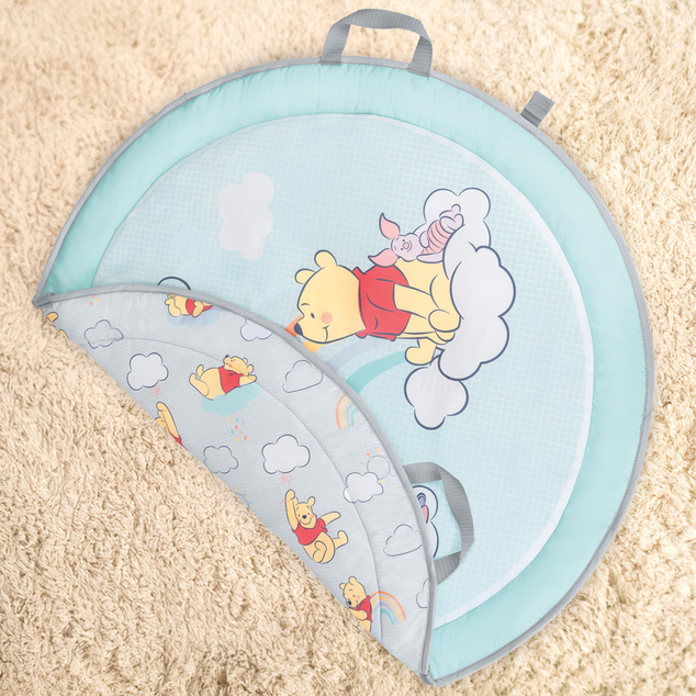 DISNEY BABY Razvojna deka za igru za motoričke i osjetilne vještine, obostrana Winnie the Pooh ™ Hu
