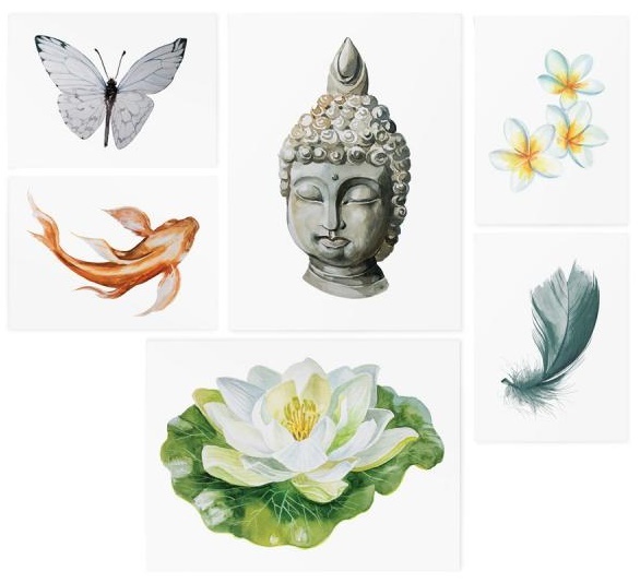 TATTonMe Tetovačky pre ženy Zen sada