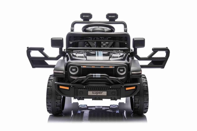 Elektrické autíčko OFFROAD NEW s pohonom zadných kolies, čierne, Lítiová batéria