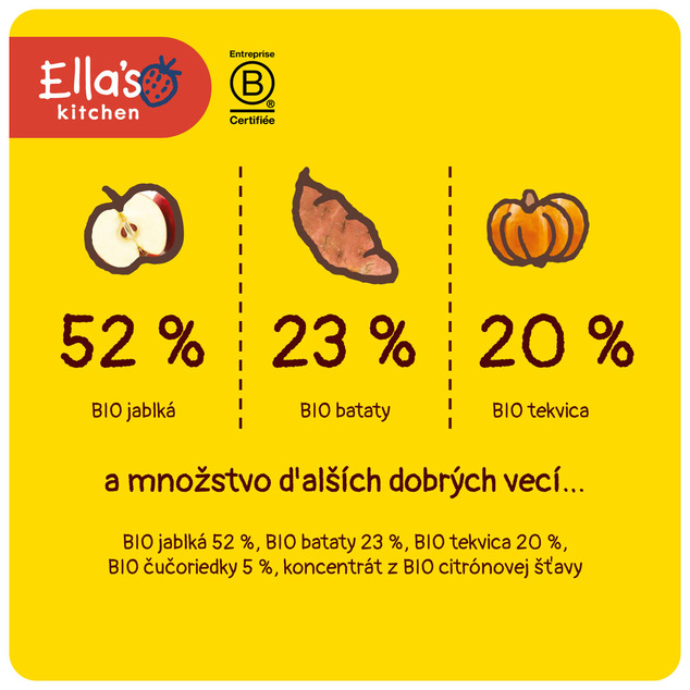 Ella's Kitchen BIO Batáty, tekvica a jablko (120 g)
