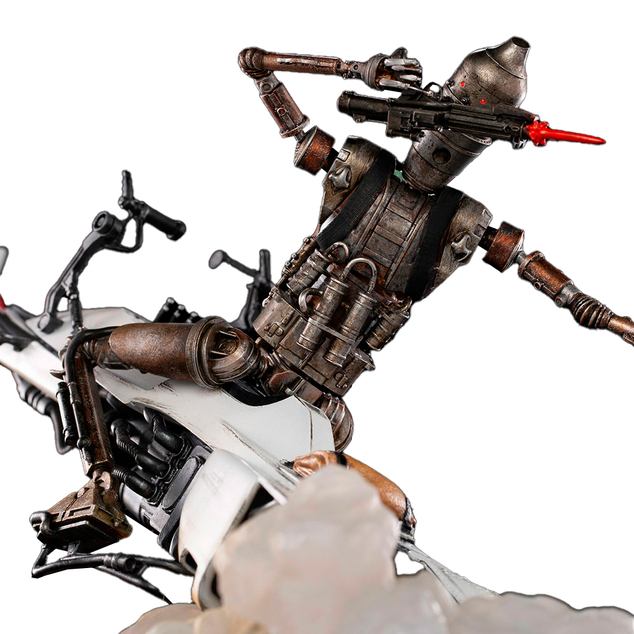 Iron Studios Star Wars: A Mandalorian - IG-11 és A Gyermek Szobor Deluxe Art Scale 1/10