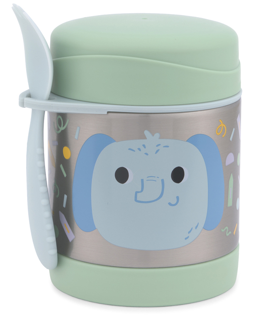 SKIP HOP Thermos per alimenti con cucchiaio/forchetta Besties Squad Elefante 3a+