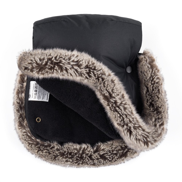 PETITE&amp;MARS Arctic 4in1 téli hálószák + Furry Forever Black kocsira való kesztyű