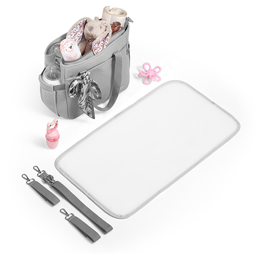 BABYONO Wickeltasche Carmen - grau
