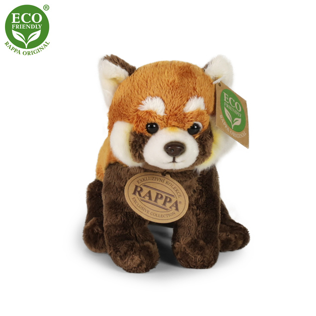 Plyšová panda červená 18 cm ECO-FRIENDLY