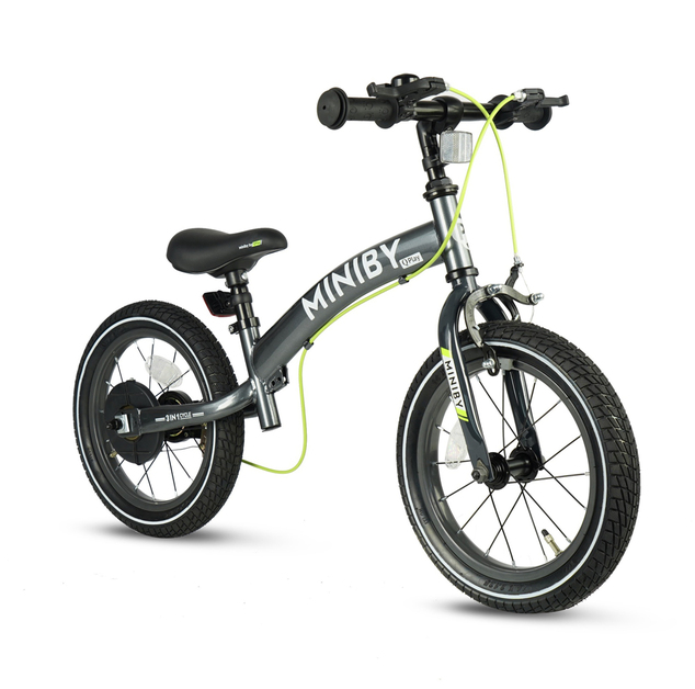 QPLAY Bicicleta Miniby 3en1 Grey, edad 2 - 8 años