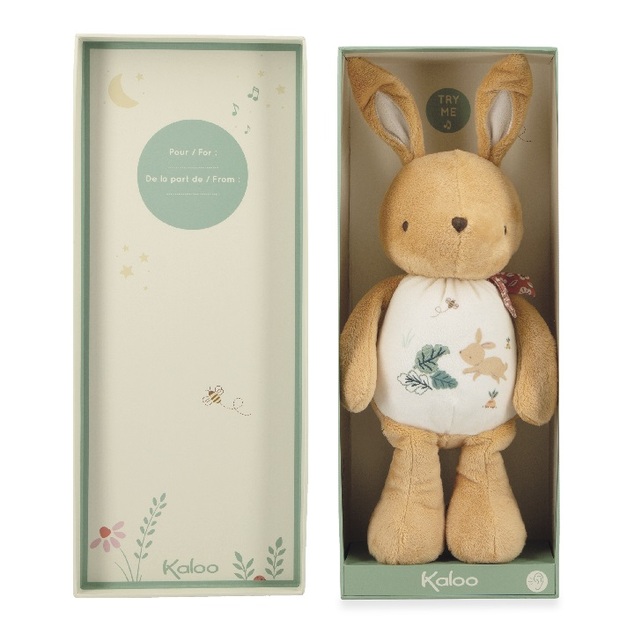 Kaloo Petit Chansons Giocattolo sonoro Coniglietto di peluche frusciante
