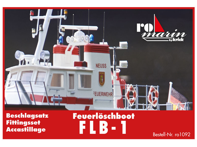ROMARIN Hasičská loď FLB-1 - sada plátů paluby