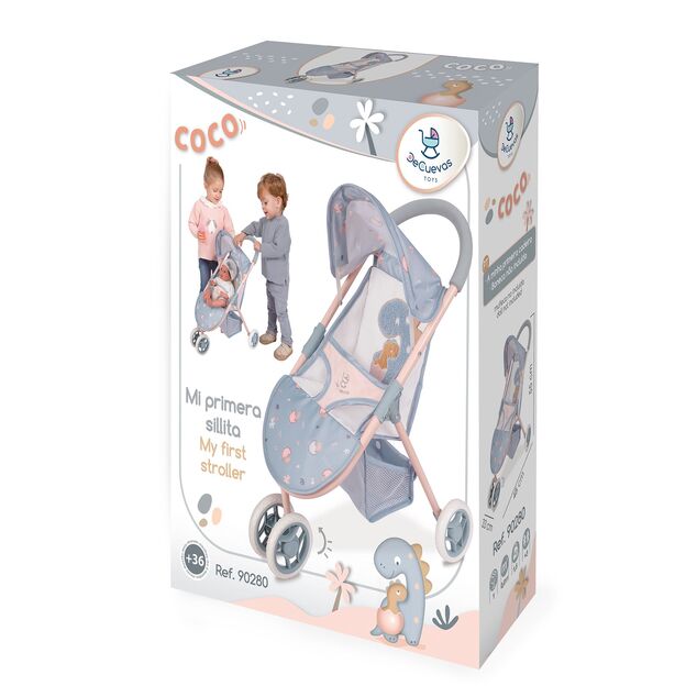 DeCuevas 90280 Športový kočík pre bábiky trojkolesový COCO 2024 - 55 cm