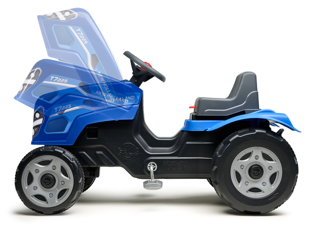 Falk Tractor de pedales New Holland con remolque