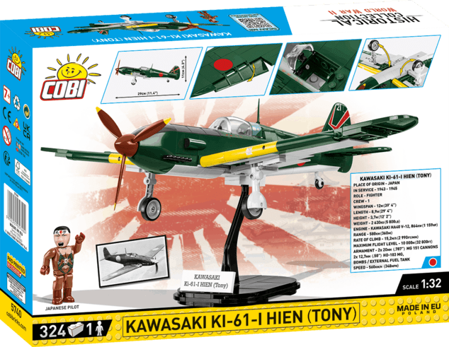 Cobi 5740 II WW Kawasaki KI-61-I HIEN (Tony), 1:32, 324 k, 1 f