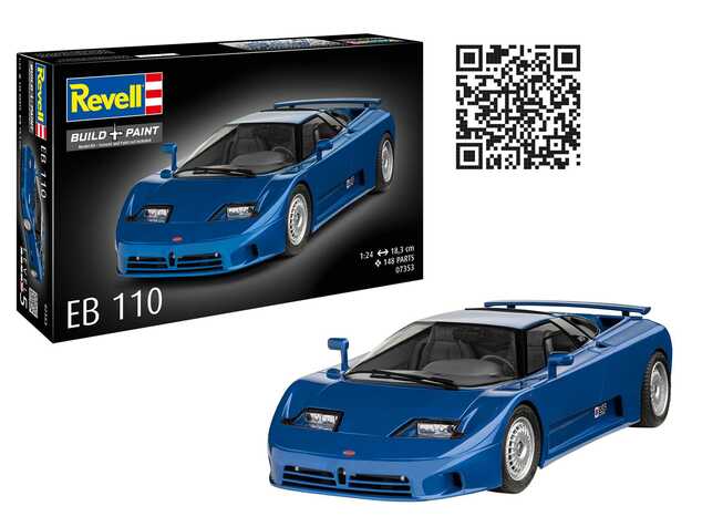 Műanyag ModelKit autó 07353 - Bugatti EB110 (1:24)