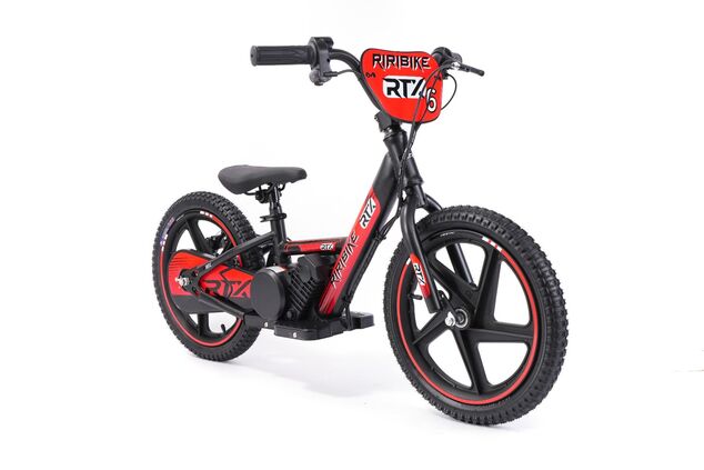 Gyermek elektromos futóbicikli RIRIBIKE RTX6 24V (16”), piros, Lítium akkumulátor, 250W Motor