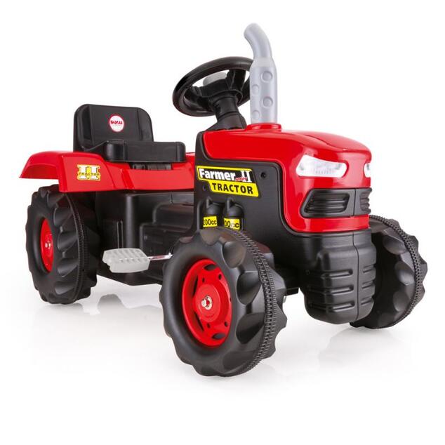 Dolu Veľký šliapací traktor, červený