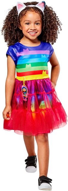 GABBYS DOLLHOUSE rainbow Kinderkostüm Größe XXS(98-104cm)