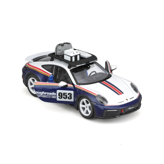 Bburago 1:24 Racing - Porsche 911 Dakar - Blau 953 Roughroads