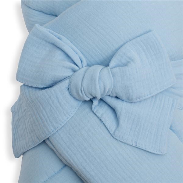 Mušelínová šnurovacia zavinovačka New Baby blue