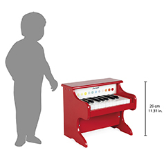 Janod Strumento musicale in legno Pianoforte elettronico Confetti