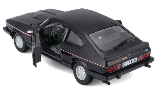 Bburago 1:24 Plus Ford Capri 1982 hellschwarz