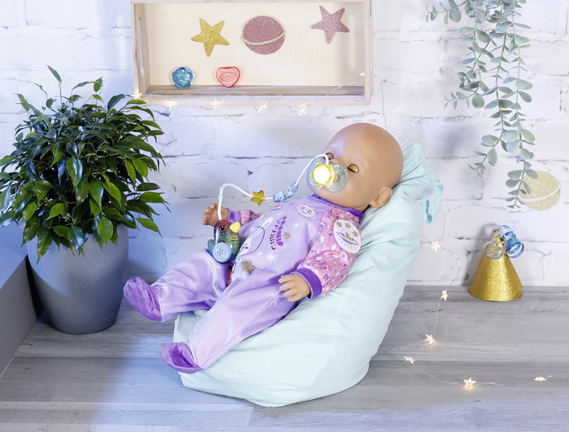 BABY born Interaktívny čarovný cumlík Narodeninová edícia, 43 cm