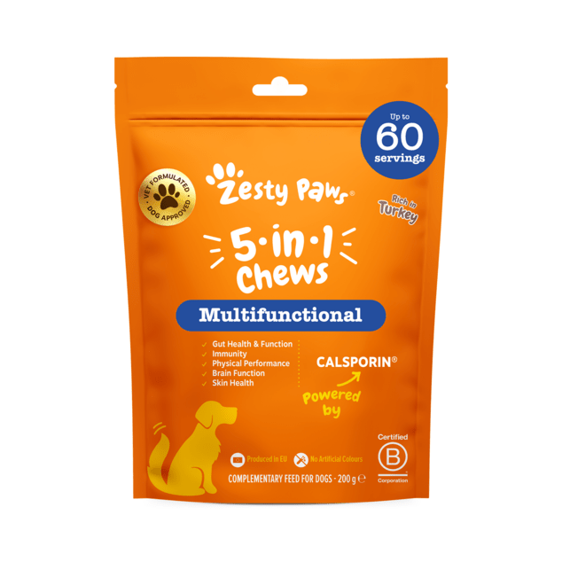 Zesty Paws 5-in-1 Chews (60 ks), funkčný doplnok stravy pre psov 5v1