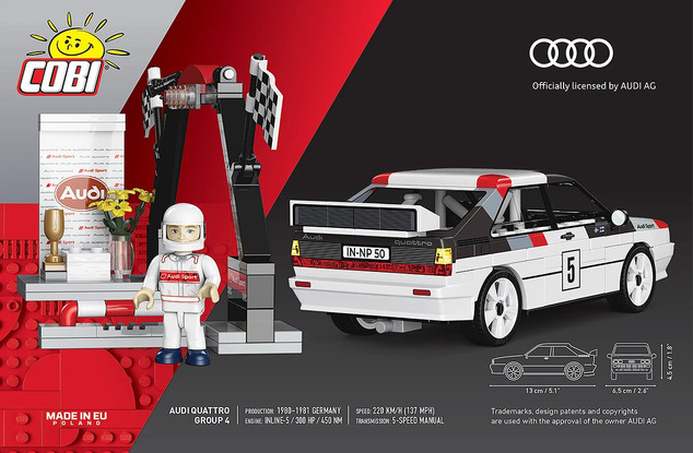 Cobi Audi Quattro Grupa 4 (1981), 1:35, 165 k, 1f