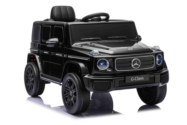 Auto elettrico Mercedes G580 12V, nero, telecomando 2,4 GHz, Bluetooth, USB
