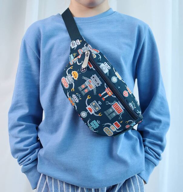 A Little Lovely Company - sac banane pour enfants - robots