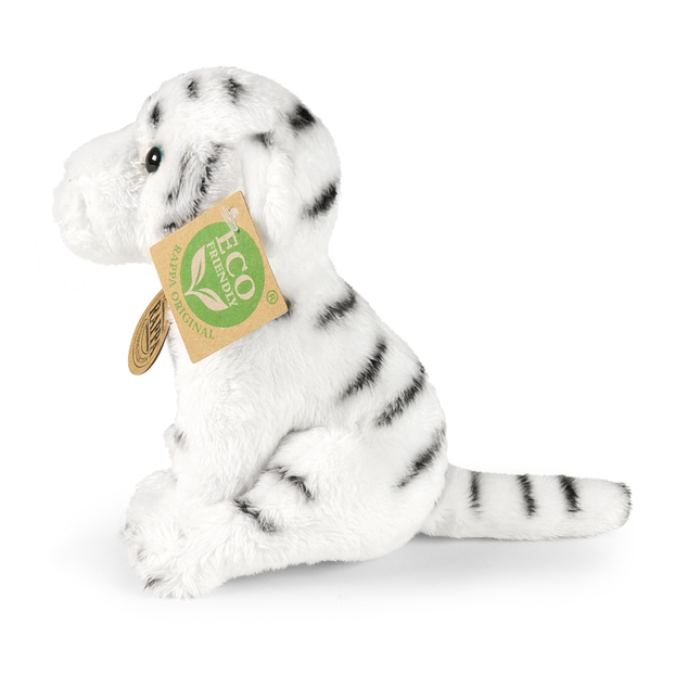 Tigre di peluche bianco seduto 15 cm ECO-FRIENDLY