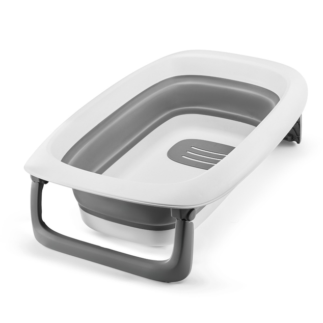Kinderkraft Wickeltisch mit Badewanne Bubbly Grey