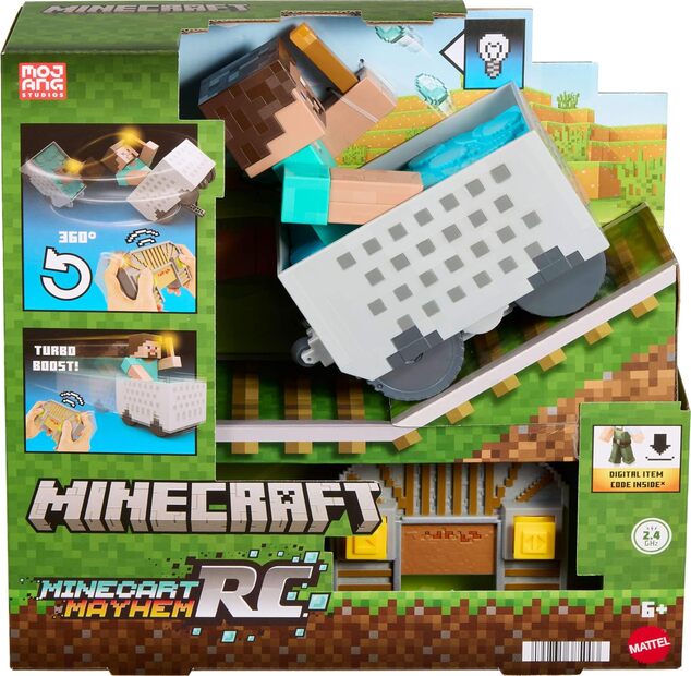 Mattel MINECRAFT RC Minecart mit Steve