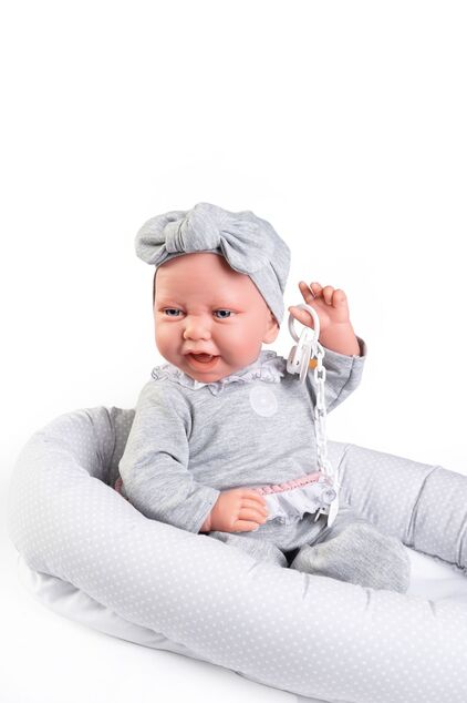 Antonio Juan 33228 CARLA - realistische Babypuppe mit weichem Stoffkörper - 42 cm