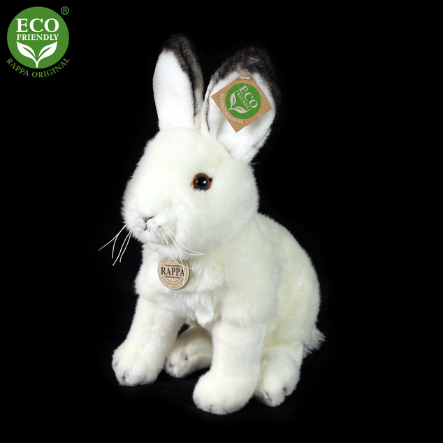 Plyšový zajac polárny sediaci 30 cm ECO-FRIENDLY