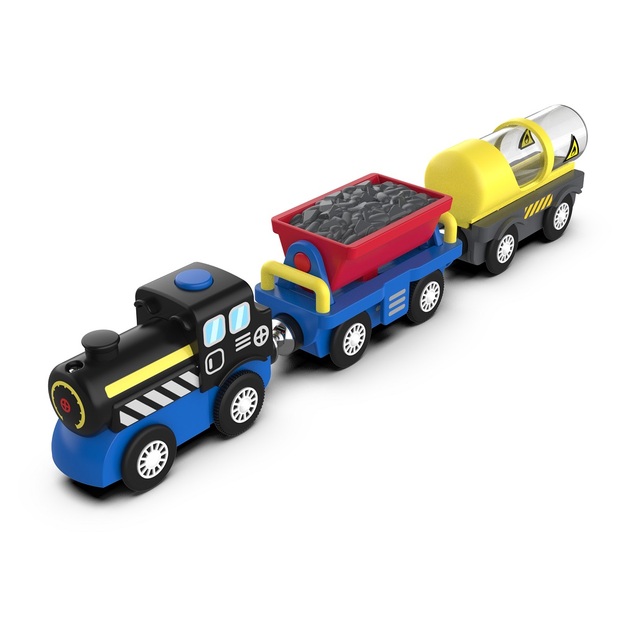 2Kids Toys Parný vlak nákladný na batérie