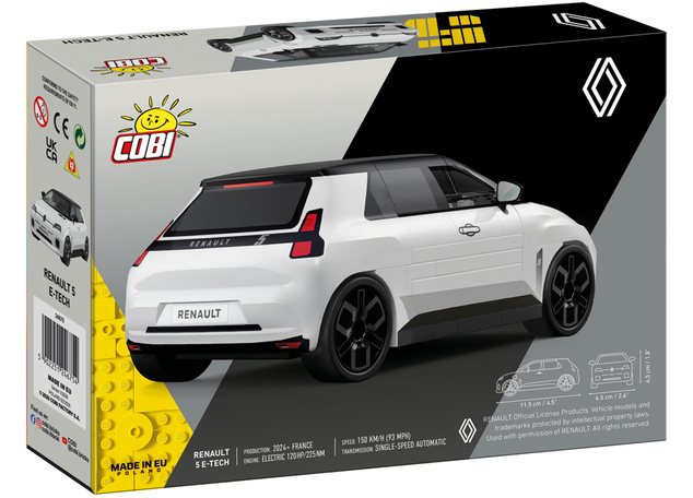 Cobi Renault 5 e-tech 1:35 Biela