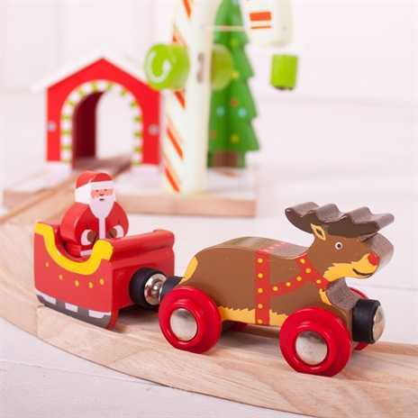 Bigjigs Rail Santov záprah + koľaj