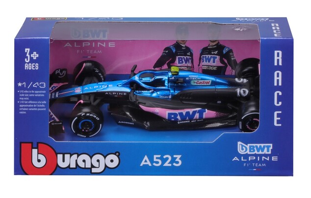 Bburago 1:43 RACE Formula F1 - BWT Alpine F1 Team A524 (2024) #10 (Pierre Gasly)