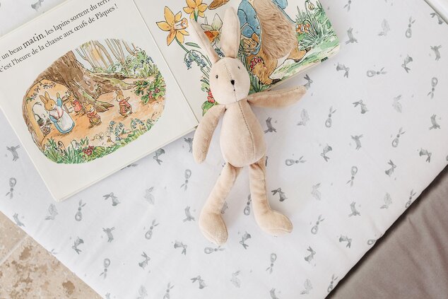Tappetino da gioco pieghevole imbottito per bambini 5 in 1, Bunny
