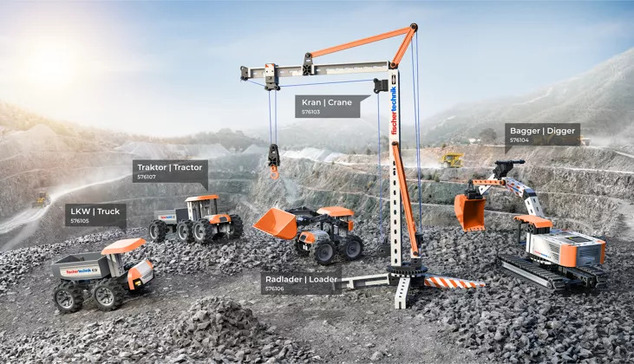 FISCHERTECHNIK Digger stavebnica 125 dielov